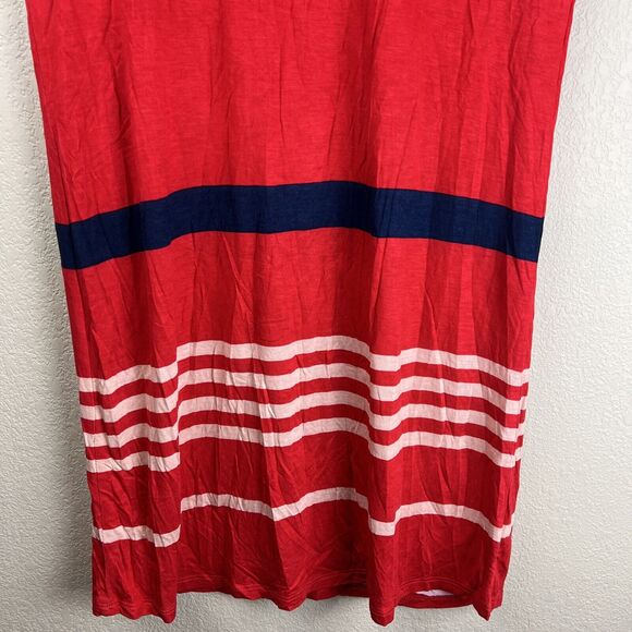 Jason‎ Wu Target Dress Medium Red Striped Lightweight Casual Blue Jersey Shift - Picture 5 of 11